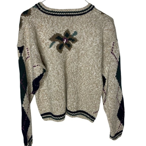 VTG Paul Harris Design Womens Sweater Floral Size Small - Picture 3 of 16